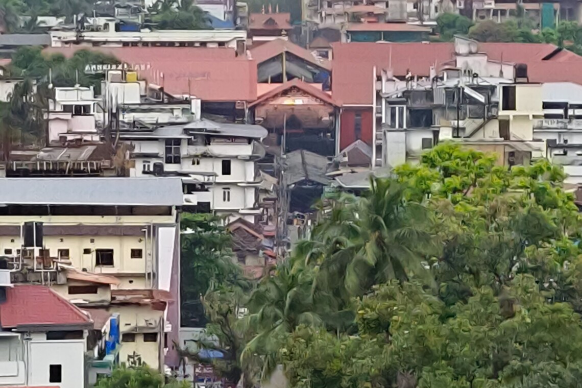 View from the Balcony - Zoomed View to the West Nada entrance to the Guruvayur temple