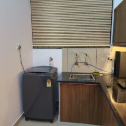 Fully Automatic Washing Machine in the Kitchen